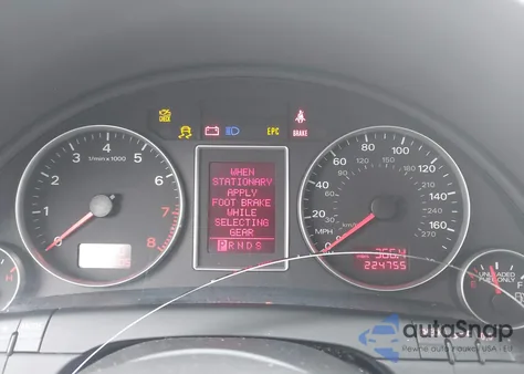 2007 Audi A4 2.0T из США, поврежденный, VIN WAUDF78E27A062686